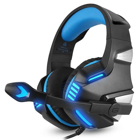 Hunterspider V 3 3.5mm Gaming Headsets Bass Gaming Headphones PS4 Game Earphone with Mic LED ...