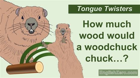 How much wood could a Woodchuck Chuck?