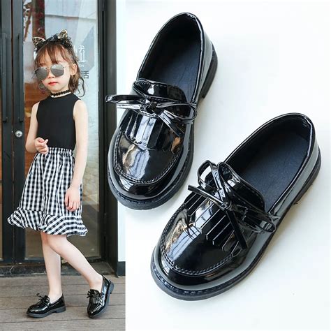 16.01US $ 11% OFF|Spring Autumn Girls Shoes boys Kids School Black ...