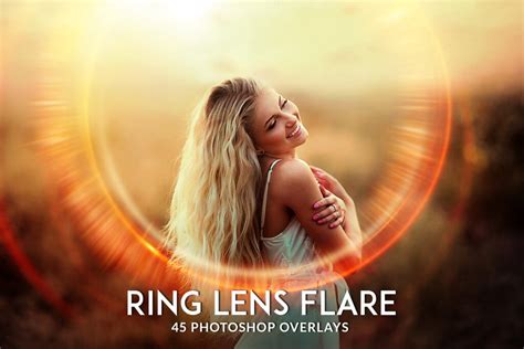 45 Ring Lens Flare Photoshop Overlays | Gogivo