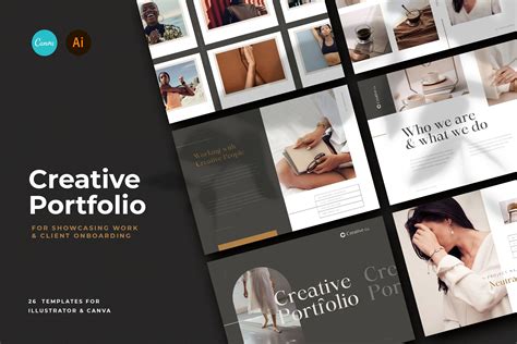 26 CANVA Creative Portfolio / Portfolio Presentation / | Etsy