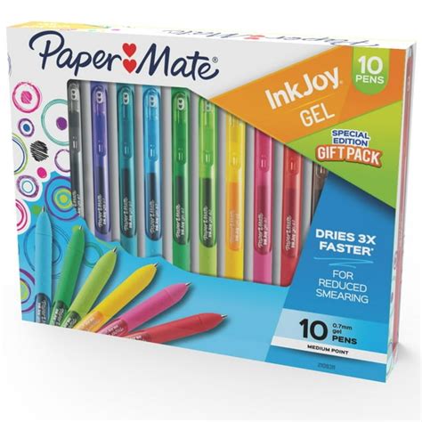 Paper Mate InkJoy Gel Pens, Medium Point (0.7 mm), Assorted, Special Edition Gift Pack, 10 Count ...