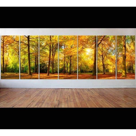 Autumn Landscape Large Wall Art №46 Ready to Hang Canvas Print ...