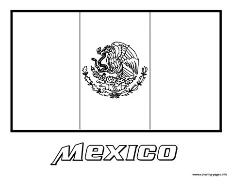 Free Printable Mexican Flag Coloring Page - Printable Word Searches