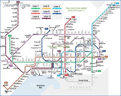 SHENZHEN RAIL MAP - ToursMaps.com