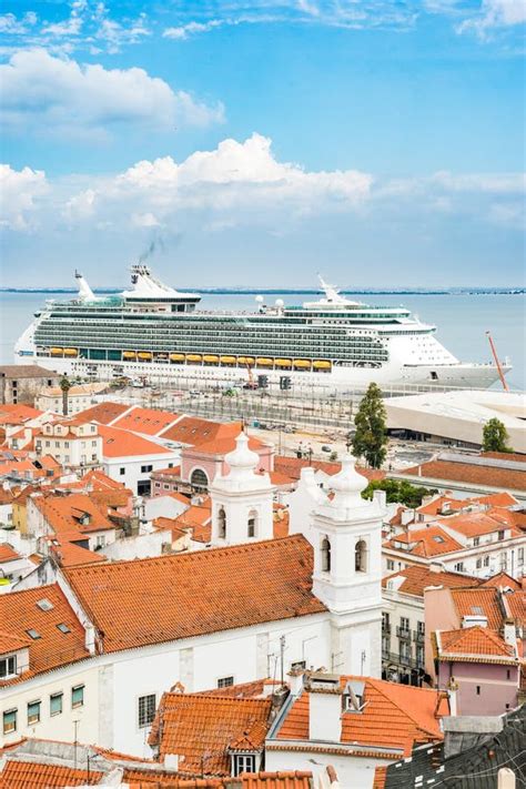 Cruiser Ship in the Cruise Port of Lisbon Editorial Photo - Image of european, harbor: 101730531