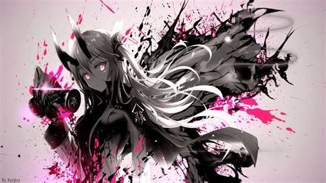 Anime Girl With Gas Mask 1920x1080