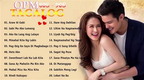 OPM Tagalog Love Songs 80s 90s Lyrics Nonstop ️ Best Pampatulog OPM Classic Love Songs Lyrics ...