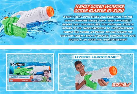 XShot Water Warfare Hydro Hurricane Water Blaster (2 Pack) by ZURU Watergun, X Shot Water Toys ...