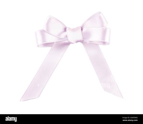 Satin ribbon bow isolated on white Stock Photo - Alamy