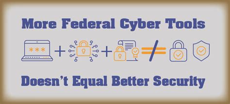 More Federal Cyber Tools Doesn't Equal Better Security - United States Cybersecurity Magazine