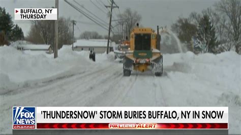 Bills-Browns game moved to Detroit as 'thundersnow' buries Buffalo | Fox News Video