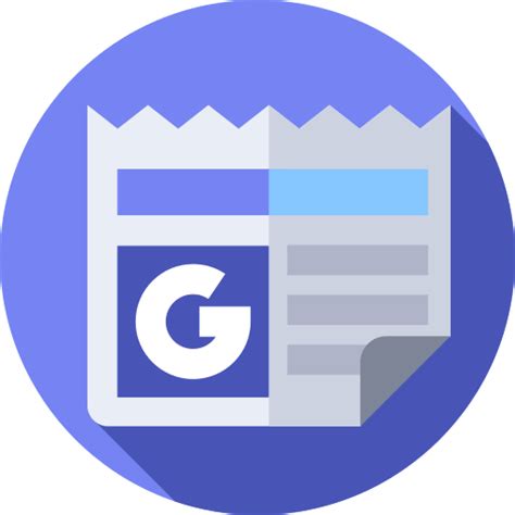 Google news Flat Circular Flat icon