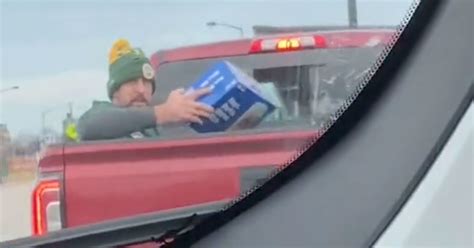 Aaron Rodgers Spotted Driving Around In Back Of Pickup Truck With Case ...