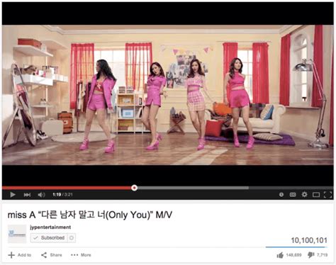 miss A's "Only You" exceeds 10 million views