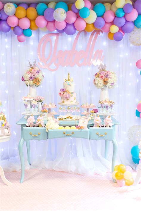 Kara's Party Ideas Mystical and Magical Unicorn Birthday Party | Kara's ...