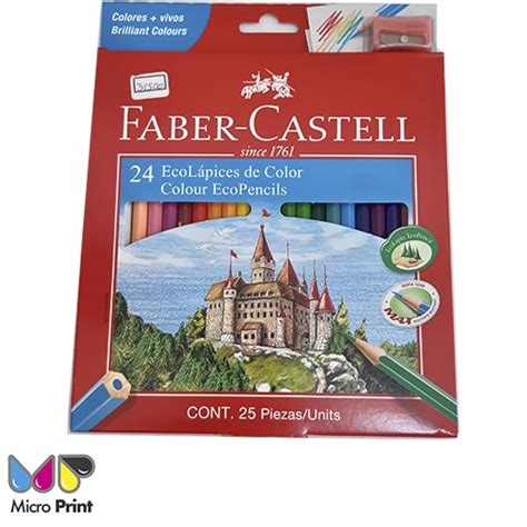 Lapices de Colores Faber Castell 24 Unidades | Micro Print - Venta de ...