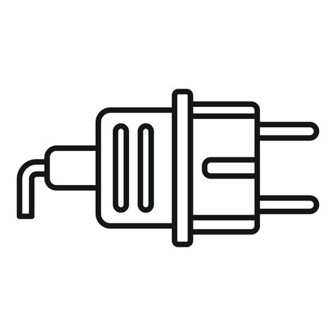 Plug icon, outline style 14549405 Vector Art at Vecteezy