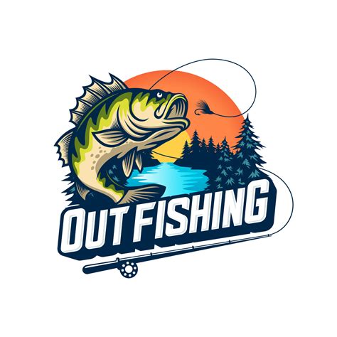 Fishing logo design template illustration 5426263 Vector Art at Vecteezy