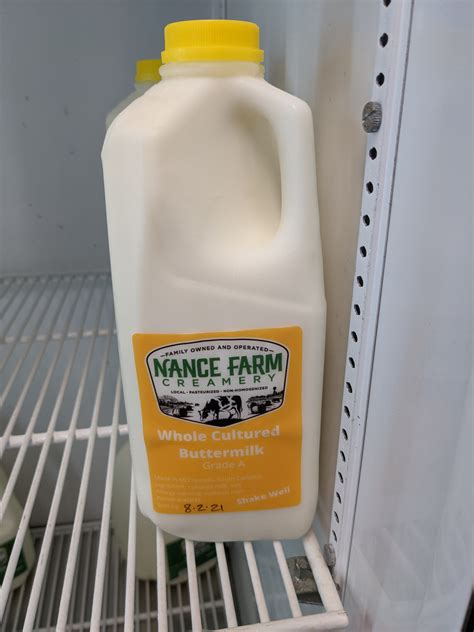 1/2 Gallon Whole Cultured Buttermilk Milk from Nance Farm Creamery - Watson Farms