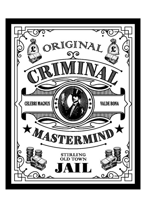 Criminal Mastermind T-Shirt - Shop - Stirling Old Town Jail