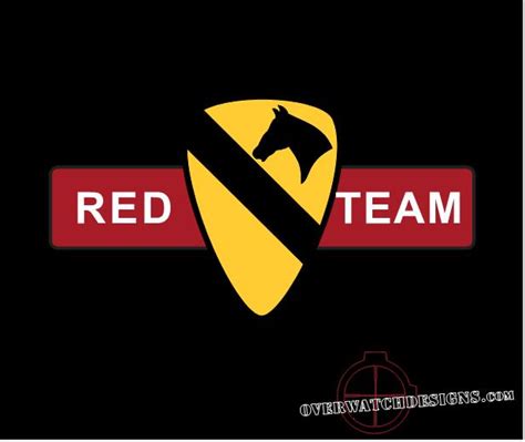 Red Team Cav Sticker - Overwatch Designs