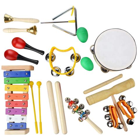 HOT Musical Instruments Set,20 PCS Wooden Percussion Orff Rhythm ...