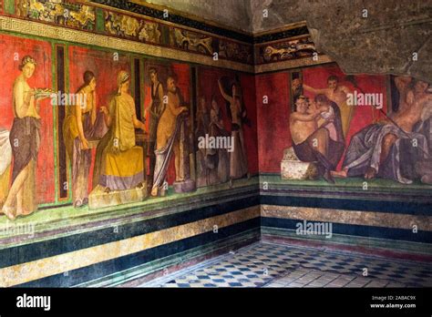 Fresco, villa of the mysteries, pompeii hi-res stock photography and ...