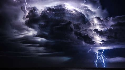 HD wallpaper: storm, lightning, skies, cloudy, sky, night, dark | Wallpaper Flare