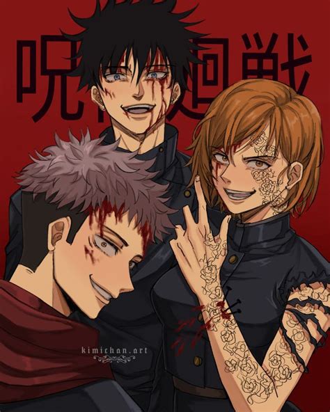 I drew the trio.: JuJutsuKaisen | Jujutsu, Anime, Kugisaki, nobara