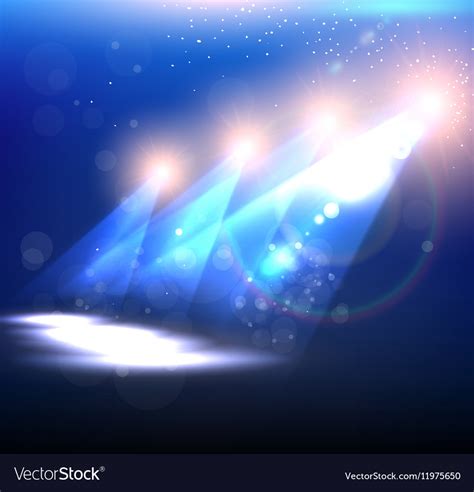 Blue spotlight background Royalty Free Vector Image