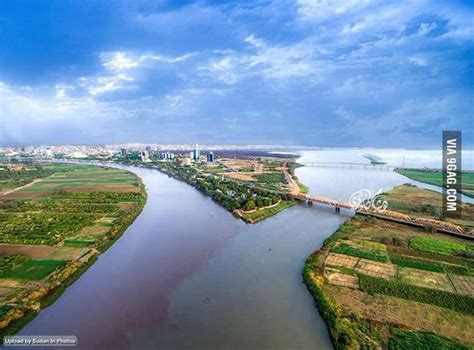 Khartoum, Sudan is where Blue Nile and White Nile meats to form River Nile, the longest in the ...