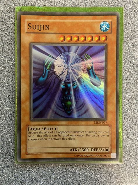 Suijin MRD=027 Super Rare 1996 Yugioh Card Unlimited Edition Yu=Gi=Oh HP Values - MAVIN