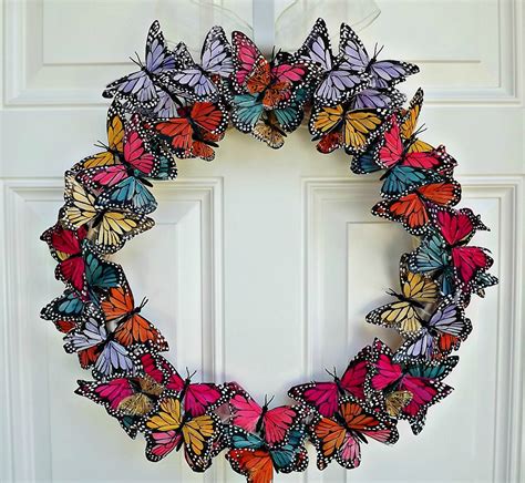 Butterfly Wreath Butterfly Door Wreath by JuliesHomeCreations