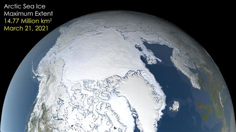 NASA: 2021 Arctic Sea Ice Maximum Extent Ranks Seventh-Lowest on Record