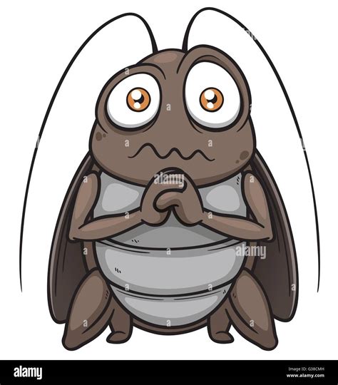 Vector illustration of Cartoon Cockroach Stock Vector Image & Art - Alamy