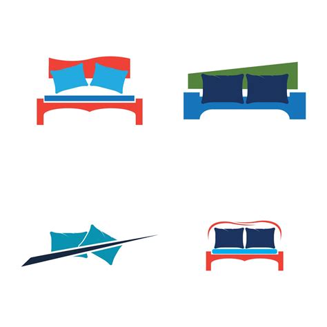 Bed logo vector illustration design template. Bed logo vector 3726911 Vector Art at Vecteezy