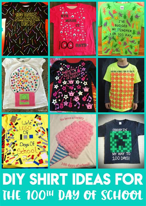 Easy 100 Days of School Shirt Ideas - Happiness is Homemade