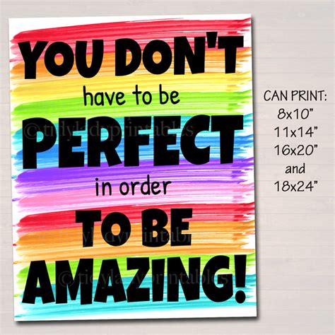 Classroom Poster Rainbow Theme | TidyLady Printables