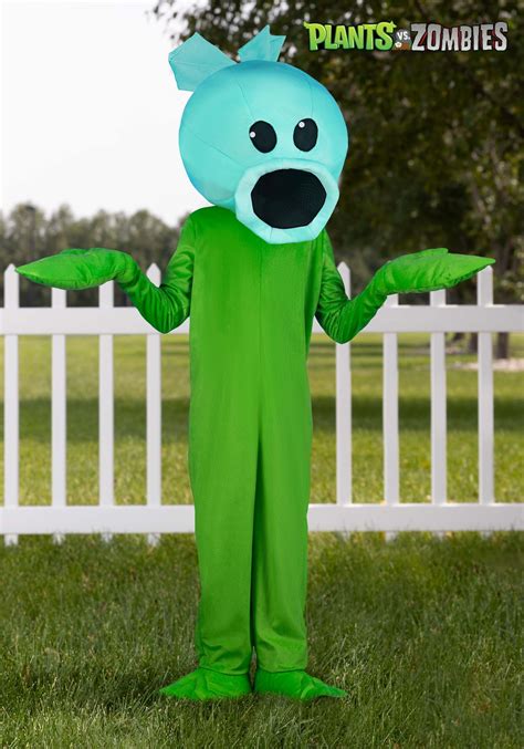 Plants Vs Zombies Snow Pea Costume Jumpsuit for Kids | Video Game Costumes