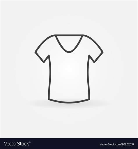 T-shirt for women minimal icon Royalty Free Vector Image