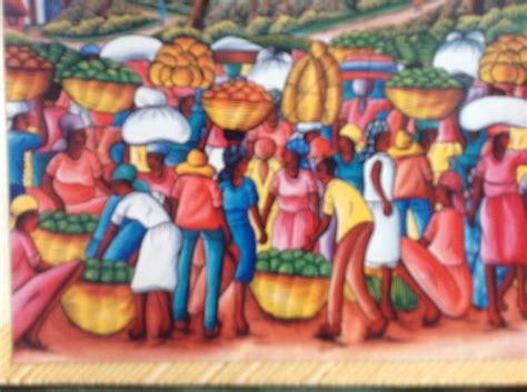 Haitian market. Painting by Haitian artist - Fine Art America