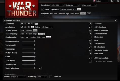 What graphics settings do War Thunder players use? - Realistic Battle Discussion - War Thunder ...