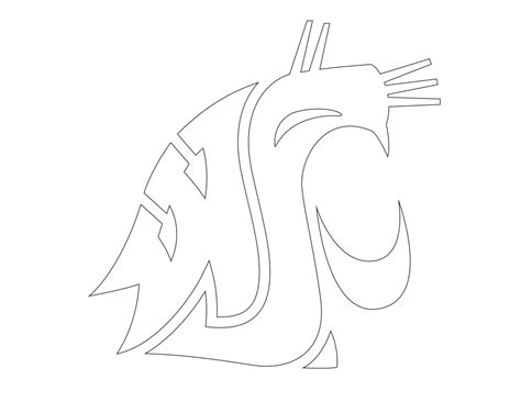 Wsu Cougar Head Logo