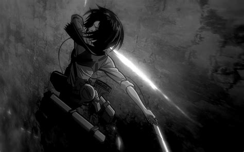 Attack On Titan Black and White Wallpapers - Top Free Attack On Titan ...