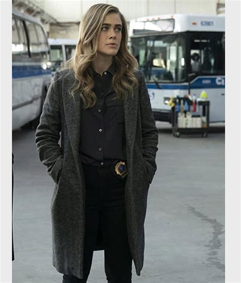 Michaela Stone Grey Coat | Manifest Melissa Roxburgh Wool Coat - Jackets Creator