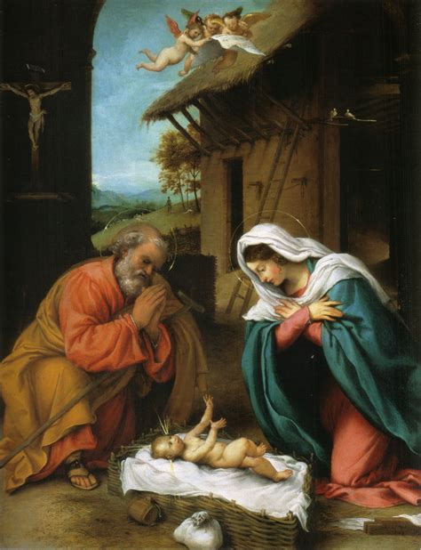 Nativity of Christ, 1523 - Lorenzo Lotto - WikiArt.org