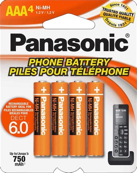 Questions and Answers: Panasonic Rechargeable AAA Batteries (4-Pack) HHR-4DPA/4B - PACK - Best Buy