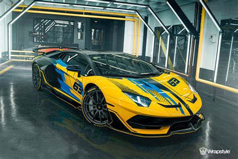 Lamborghini Aventador SVJ - Stripes Design | WrapStyle