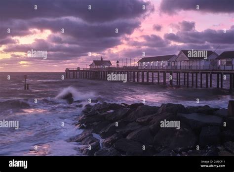 Southwold Pier Sunrise Stock Photo - Alamy